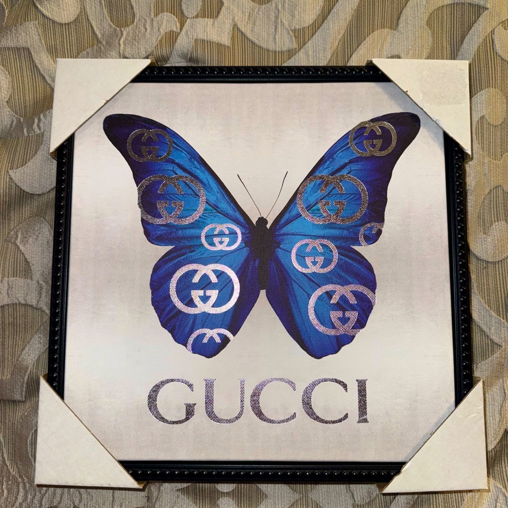 Gucci Monogrammed Butterfly Wall Art
